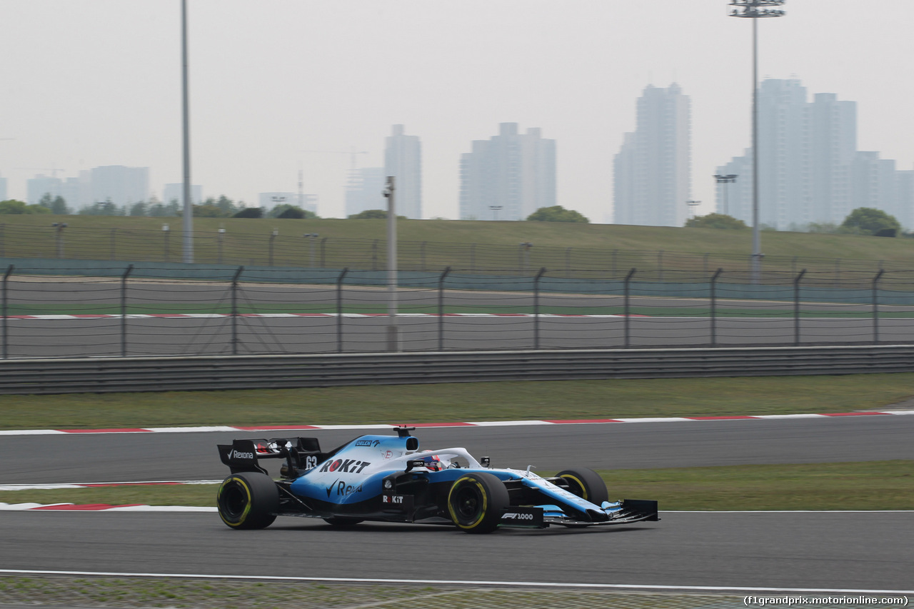 GP CINA, 12.04.2019- Prove Libere 1, George Russell (GBR) Williams F1 FW42