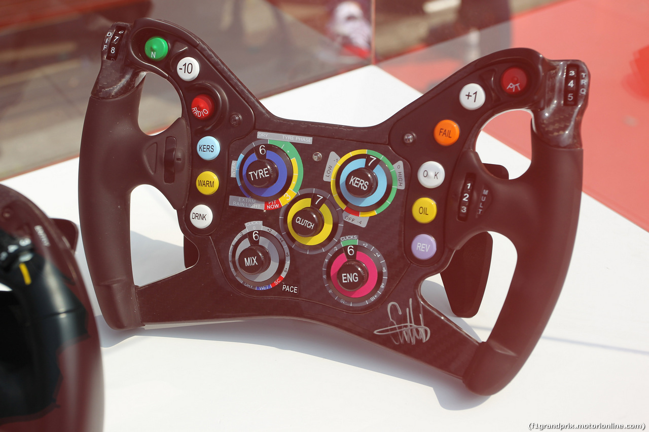 GP CINA, 12.04.2019- Exposition of F1 Steerings wheel