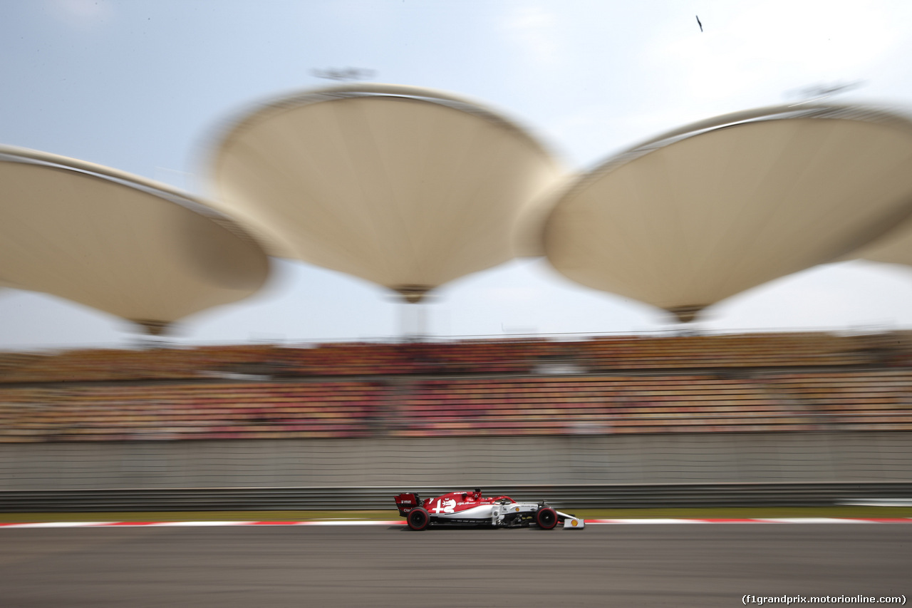 GP CINA, 12.04.2019- Prove Libere 1, Kimi Raikkonen (FIN) Alfa Romeo Racing C38