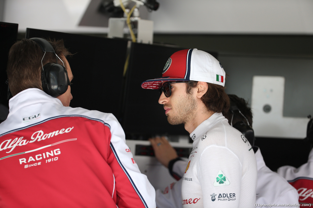GP CINA, 12.04.2019- Prove Libere 1, Antonio Giovinazzi (ITA) Alfa Romeo Racing C38