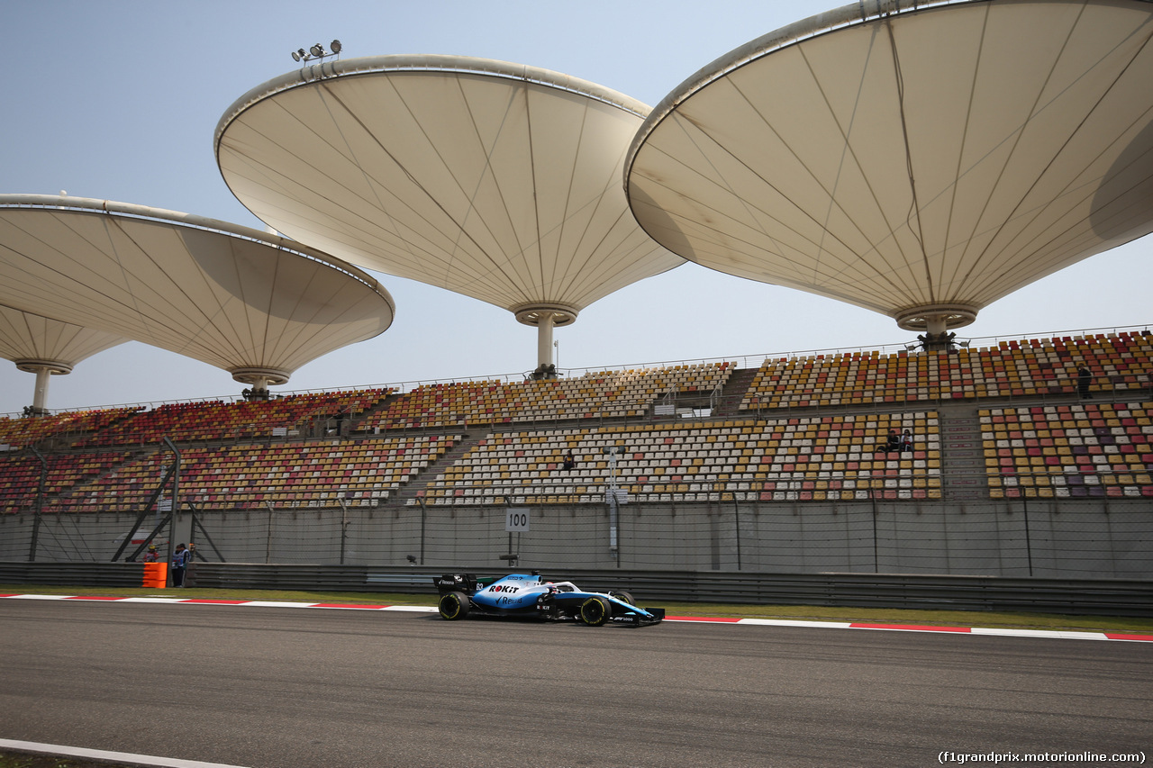 GP CINA, 12.04.2019- Prove Libere 1, George Russell (GBR) Williams F1 FW42