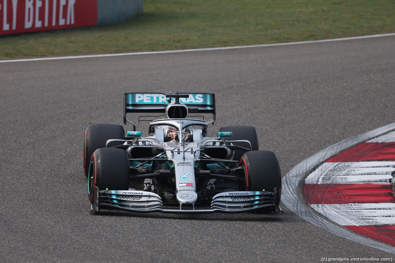 GP CINA, 12.04.2019- Prove Libere 2, Lewis Hamilton (GBR) Mercedes AMG F1 W10 EQ Power