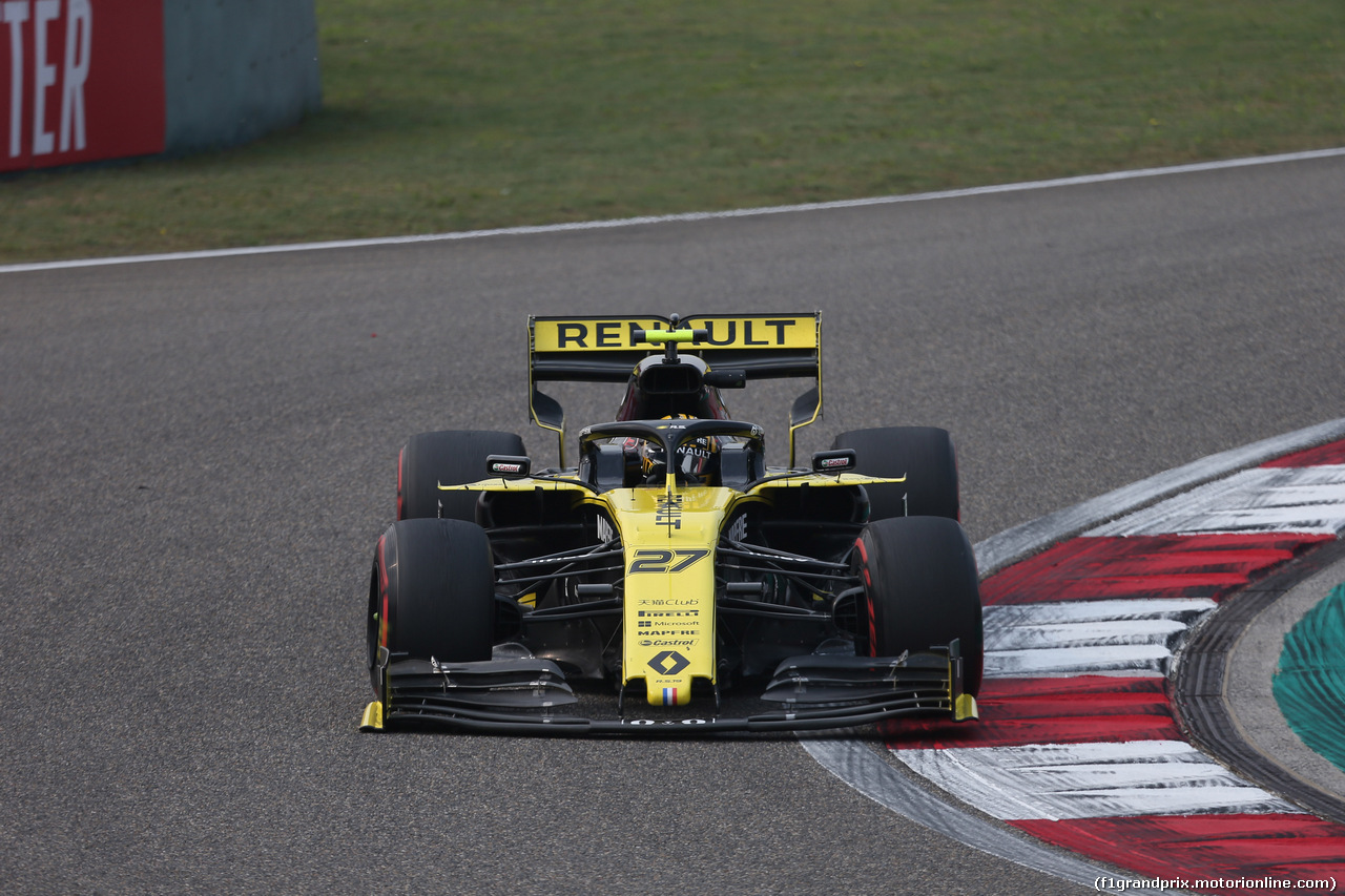GP CINA, 12.04.2019- Prove Libere 2, Nico Hulkenberg (GER) Renault Sport F1 Team RS19