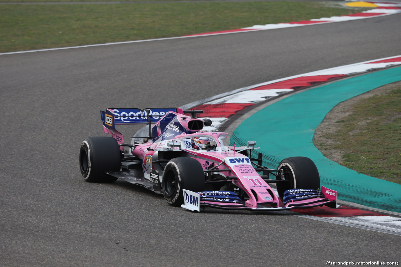 GP CINA, 12.04.2019- Prove Libere 2, Sergio Perez (MEX) Racing Point F1 RP19