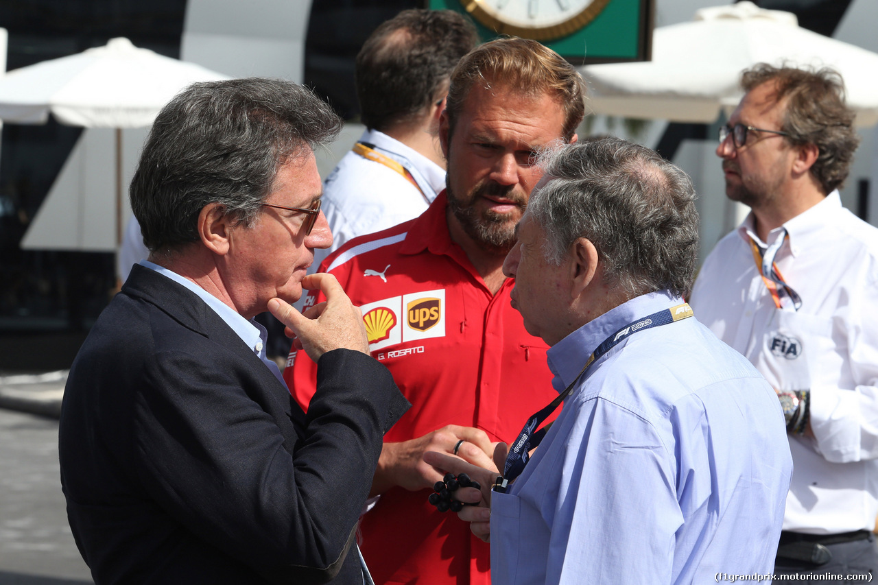 GP FRANCIA, 23.06.2019 - Louis Carey Camilleri, CEO of Ferrari  e Jean Todt (FRA), President FIA