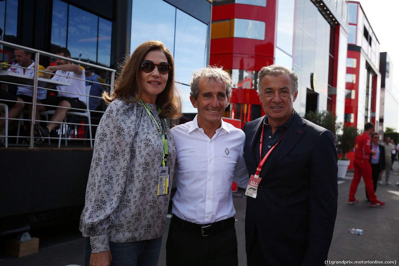 GP FRANCIA, 23.06.2019 - Slavica Ecclestone (CRO), Alain Prost (FRA) Renault Sport F1 Team Special Advisor e Jean Alesi (FRA)