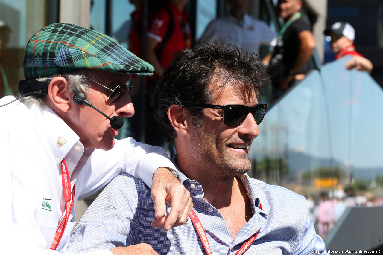 GP FRANCIA, 22.06.2019 - Qualifiche, Sir Jackie Stewart (GBR) e Mark Webber (AUS)
