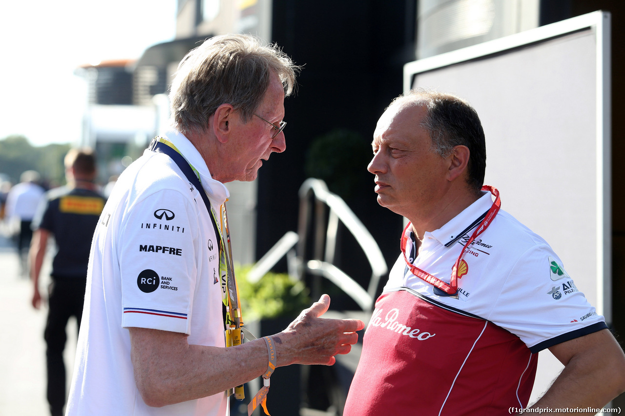 GP FRANCIA, 22.06.2019 - Jean-Dominique Senard (FRA) Renault Chairman e Frederic Vasseur (FRA) Alfa Romeo Racing, Team Principal