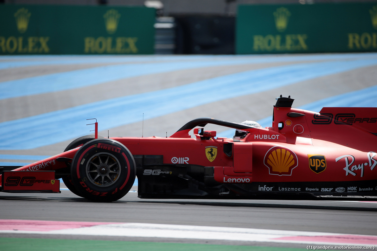 GP FRANCIA, 21.06.2019 - Prove Libere 1, Sebastian Vettel (GER) Ferrari SF90