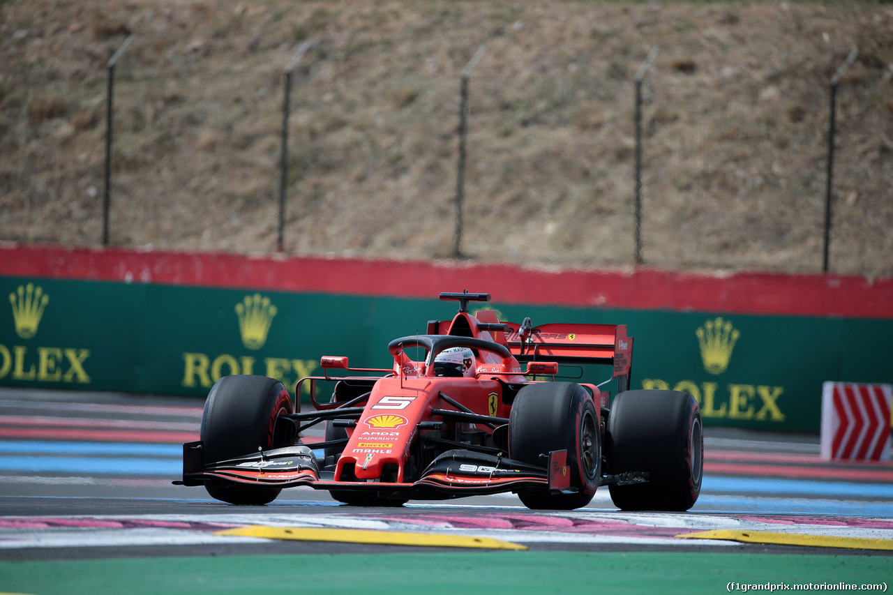 GP FRANCIA, 21.06.2019 - Prove Libere 1, Sebastian Vettel (GER) Ferrari SF90