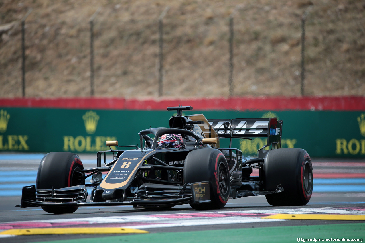GP FRANCIA, 21.06.2019 - Prove Libere 1, Romain Grosjean (FRA) Haas F1 Team VF-19