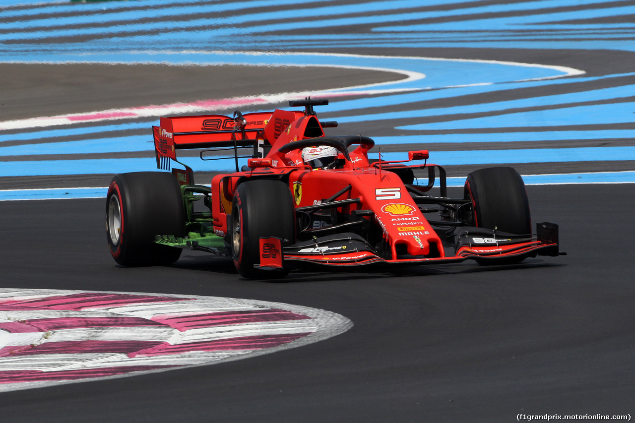 GP FRANCIA, 21.06.2019 - Prove Libere 1, Sebastian Vettel (GER) Ferrari SF90