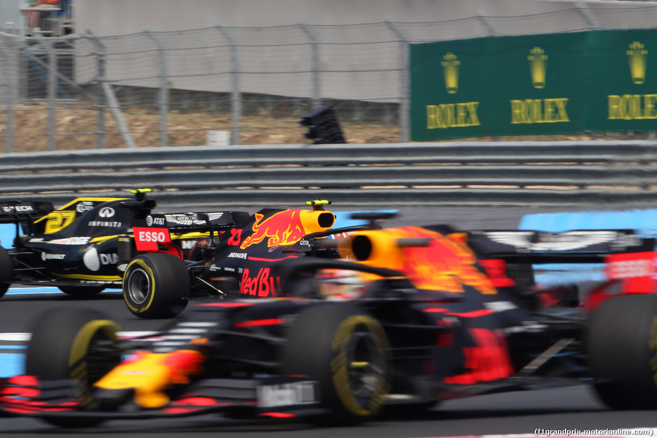 GP FRANCIA, 21.06.2019 - Prove Libere 1, Max Verstappen (NED) Red Bull Racing RB15 e Pierre Gasly (FRA) Red Bull Racing RB15