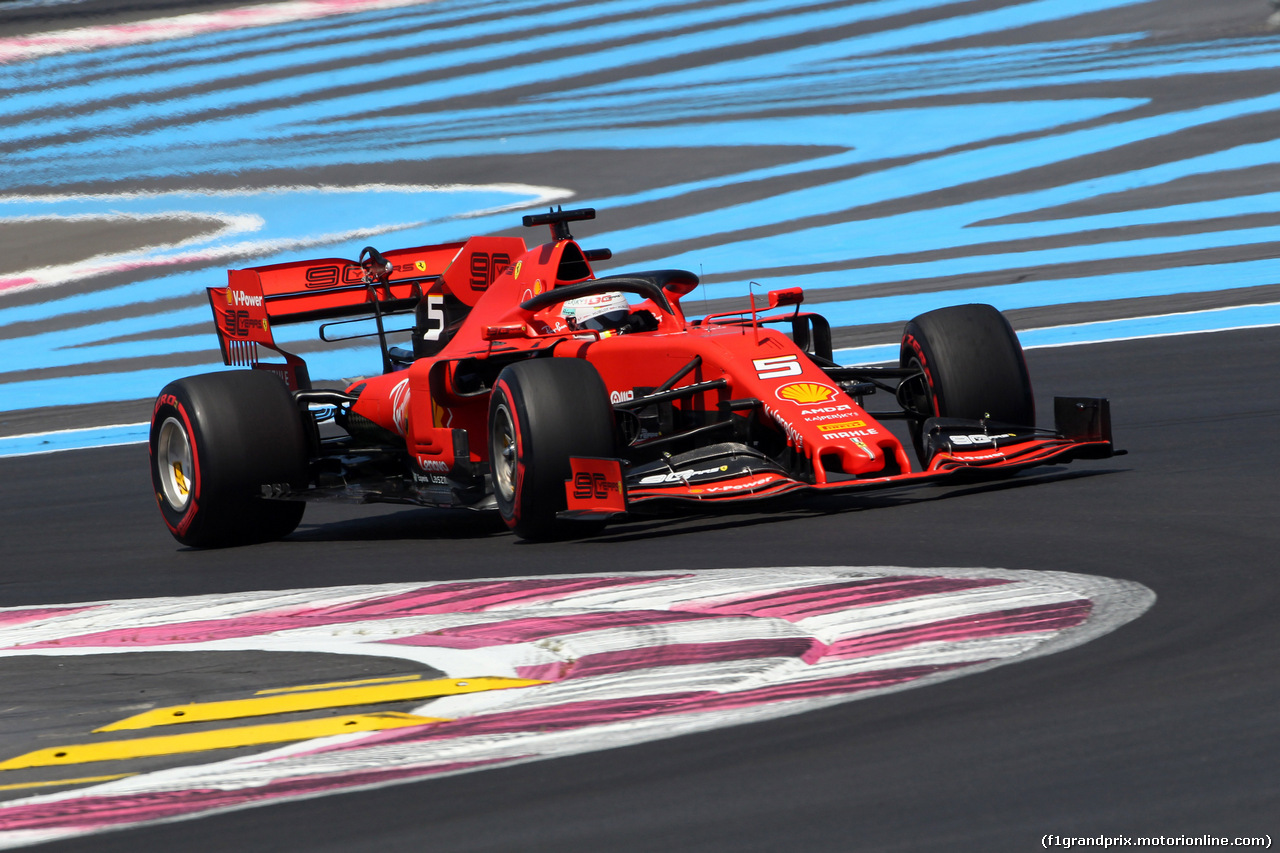 GP FRANCIA, 21.06.2019 - Prove Libere 1, Sebastian Vettel (GER) Ferrari SF90