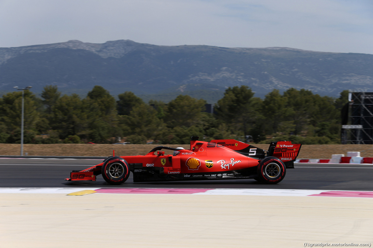 GP FRANCIA, 21.06.2019 - Prove Libere 1, Sebastian Vettel (GER) Ferrari SF90