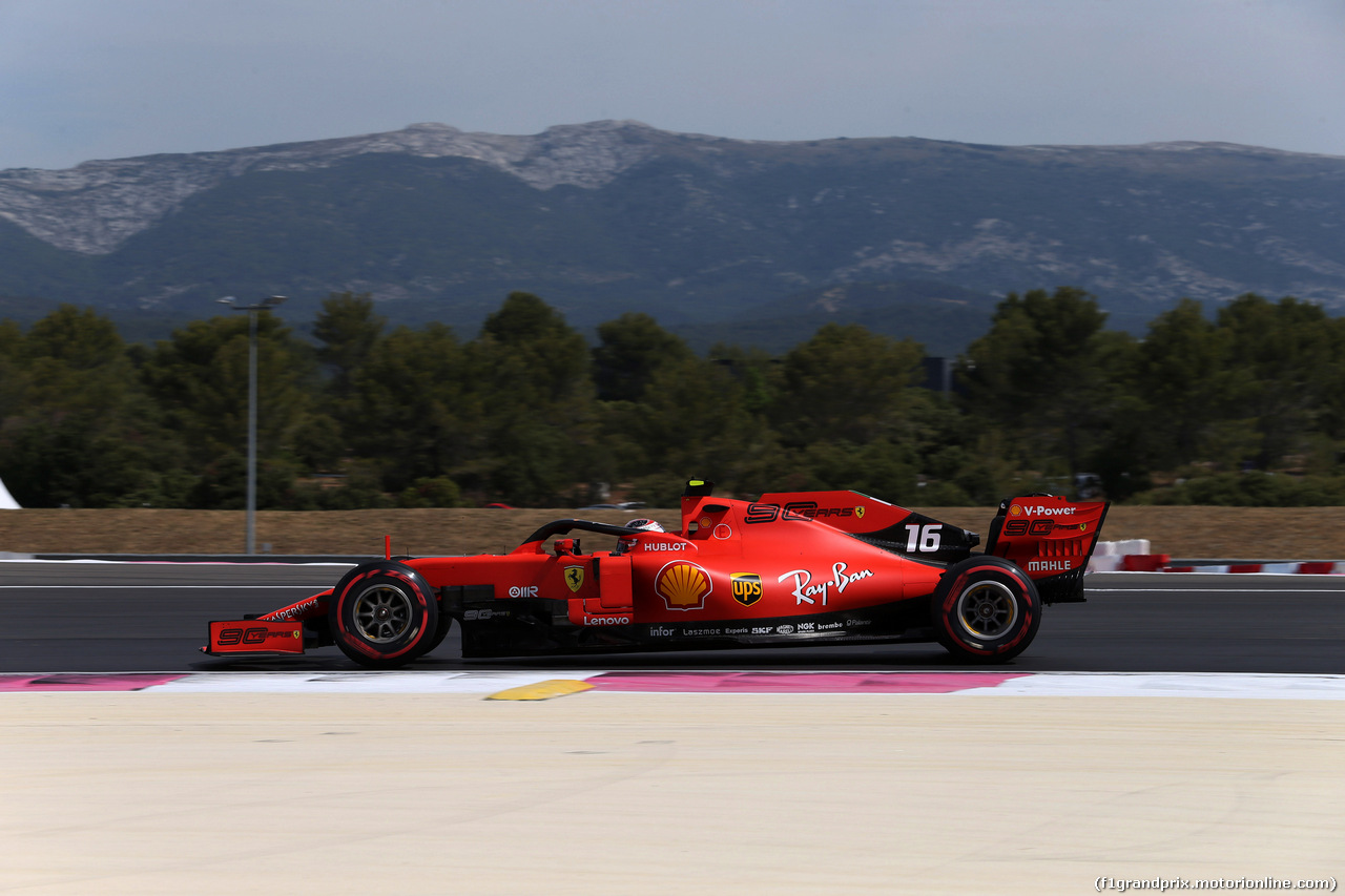 GP FRANCIA, 21.06.2019 - Prove Libere 1, Charles Leclerc (MON) Ferrari SF90