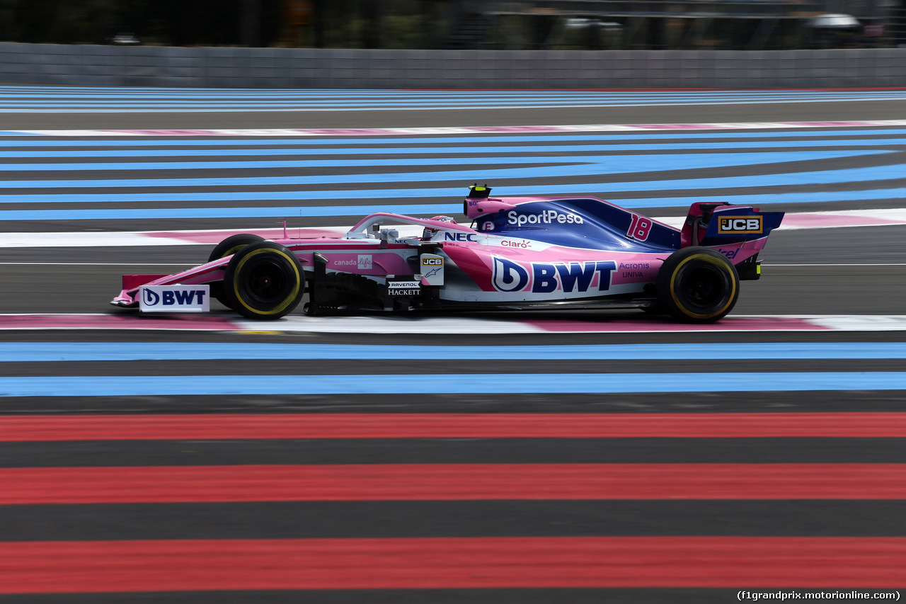 GP FRANCIA, 21.06.2019 - Prove Libere 1, Lance Stroll (CDN) Racing Point F1 Team RP19