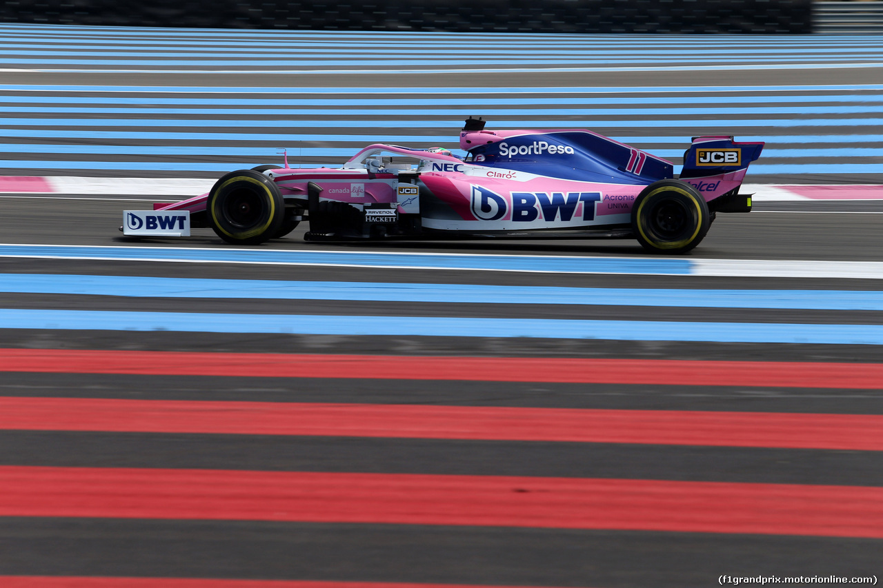 GP FRANCIA, 21.06.2019 - Prove Libere 1, Sergio Perez (MEX) Racing Point F1 Team RP19