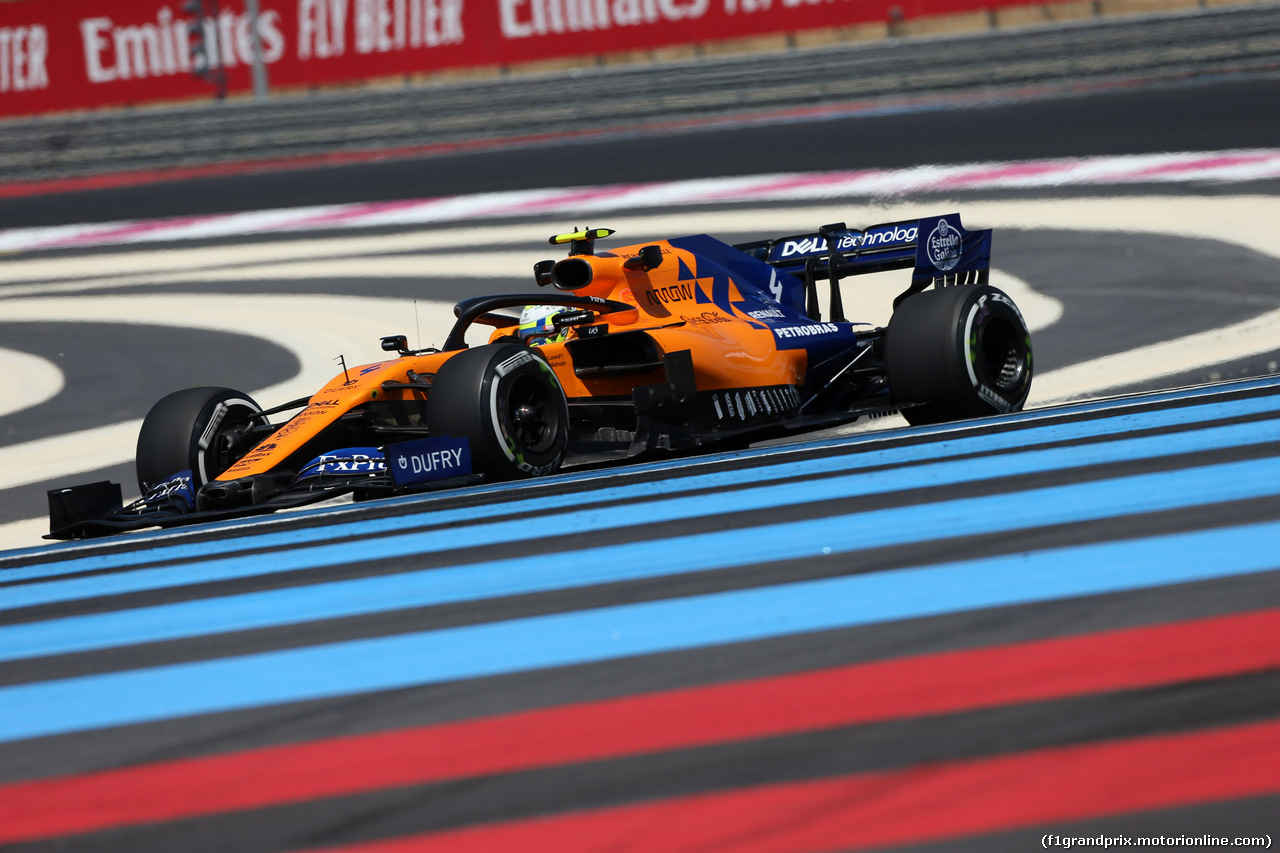 GP FRANCIA, 21.06.2019 - Prove Libere 2, Lando Norris (GBR) Mclaren F1 Team MCL34