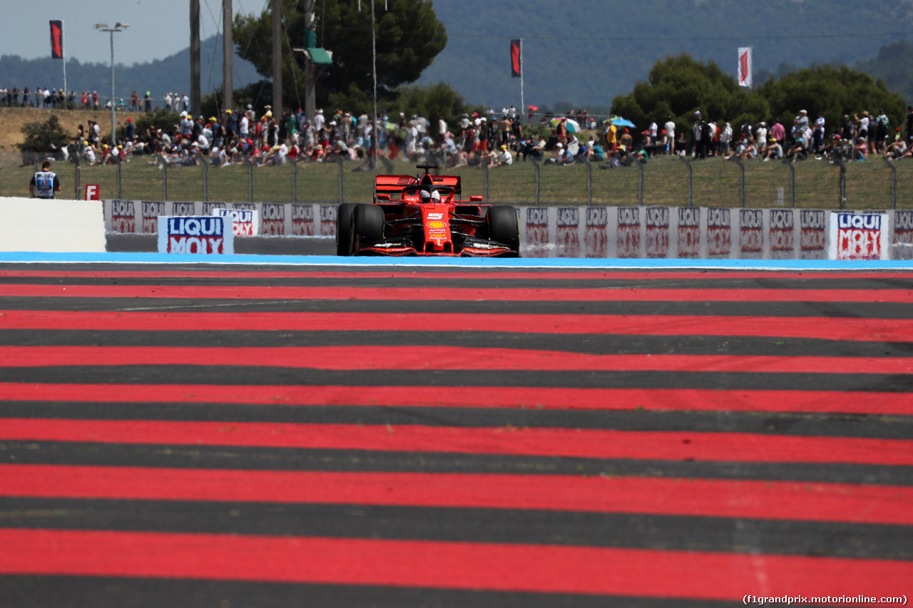 GP FRANCIA, 21.06.2019 - Prove Libere 2, Sebastian Vettel (GER) Ferrari SF90