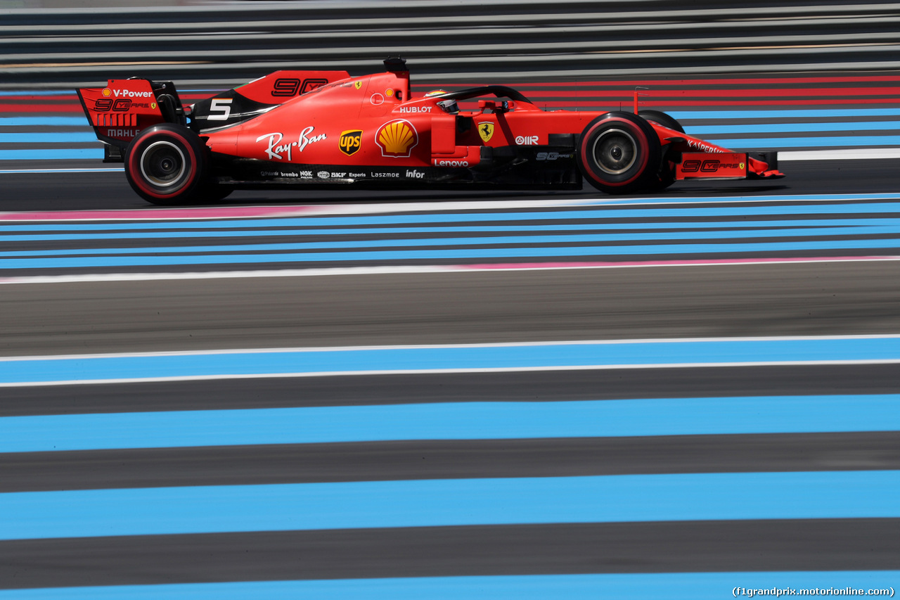 GP FRANCIA, 21.06.2019 - Prove Libere 2, Sebastian Vettel (GER) Ferrari SF90