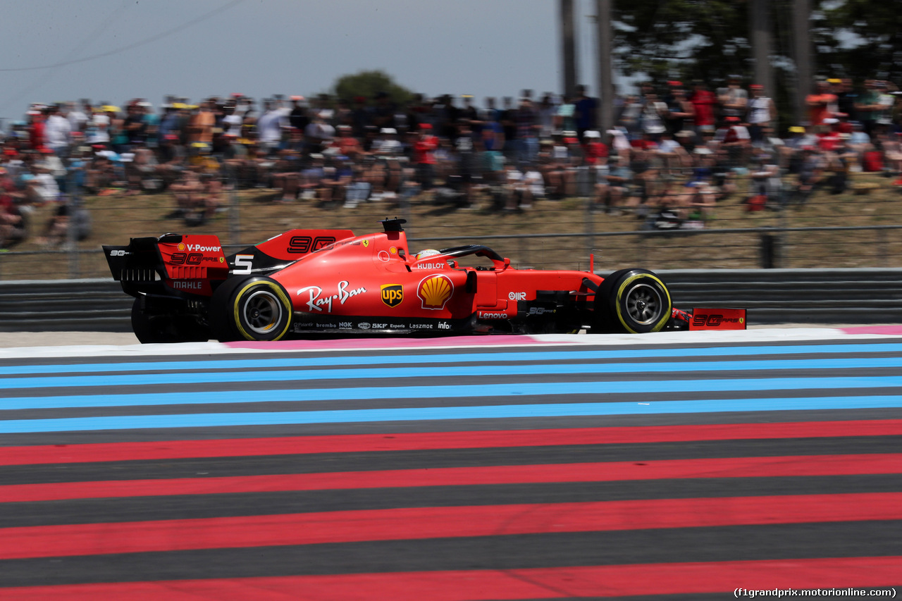 GP FRANCIA, 21.06.2019 - Prove Libere 2, Sebastian Vettel (GER) Ferrari SF90