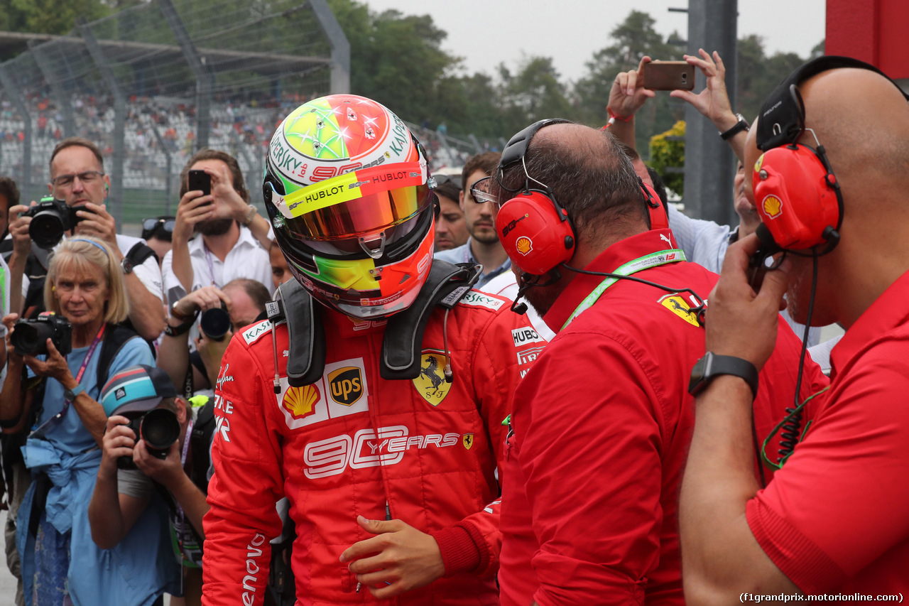 GP GERMANIA, 28.07.2019 - Mick Schumacher (GER) Ferrari Test Driver in the Ferrari F2003-GA driven by his father Michael Schumacher