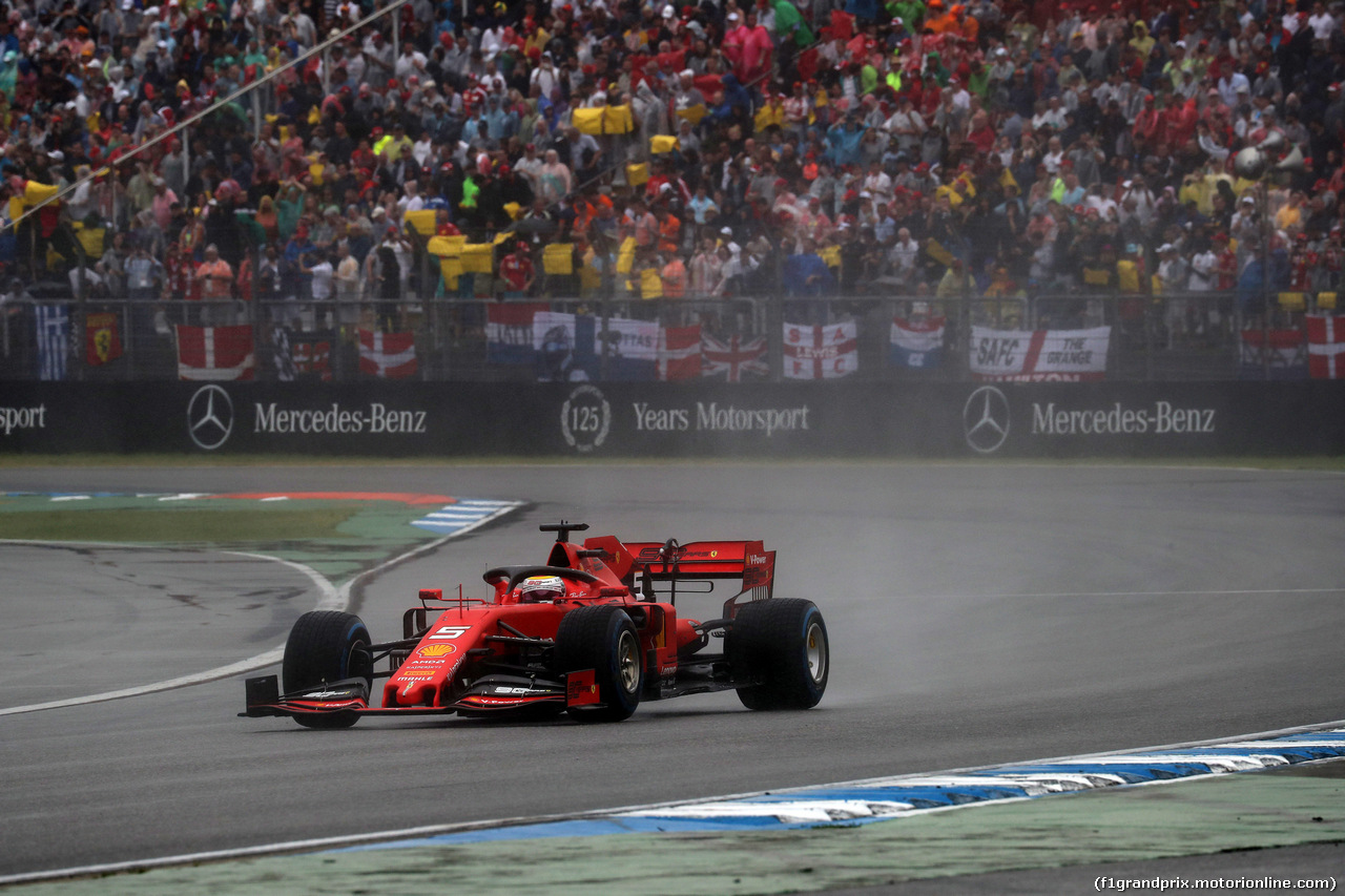 GP GERMANIA, 28.07.2019 - Gara, Sebastian Vettel (GER) Ferrari SF90