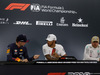 GP GERMANIA, 27.07.2019 - Qualifiche, Conferenza Stampa, Max Verstappen (NED) Red Bull Racing RB15, Lewis Hamilton (GBR) Mercedes AMG F1 W10 e Valtteri Bottas (FIN) Mercedes AMG F1 W010