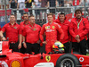 GP GERMANIA, 28.07.2019 - Mick Schumacher (GER) Ferrari Test Driver e the Ferrari F2003-GA driven by his father Michael Schumacher
