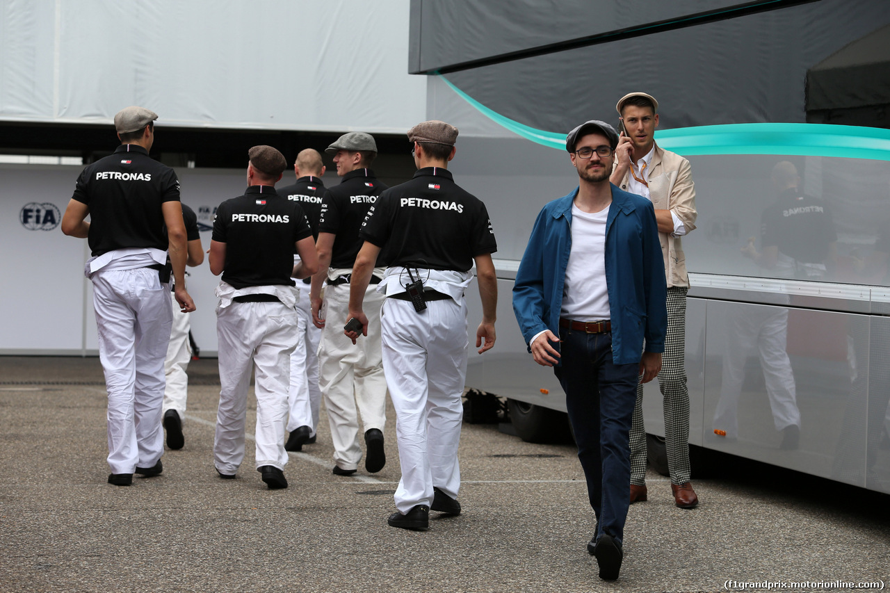 GP GERMANIA, 27.07.2019 - Mercedes AMG F1 in vintage clothing