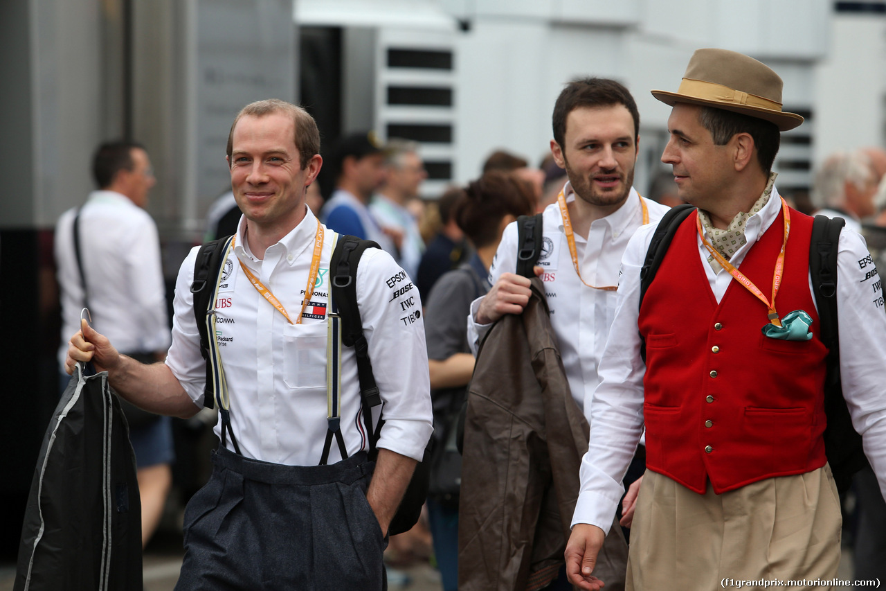 GP GERMANIA, 27.07.2019 - Mercedes AMG F1 in vintage clothing