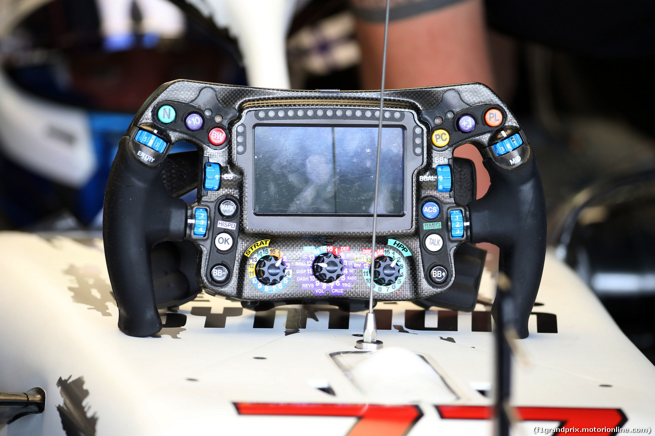 GP GERMANIA, 27.07.2019 - Prove Libere 3, The steering wheel of Valtteri Bottas (FIN) Mercedes AMG F1 W010