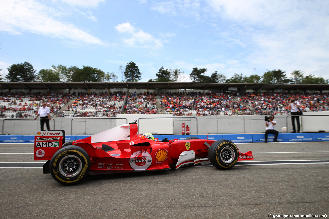 GP GERMANIA, 27.07.2019 - Mick Schumacher (GER) Ferrari Test Driver in the Ferrari F2003-GA driven by his father Michael Schumacher