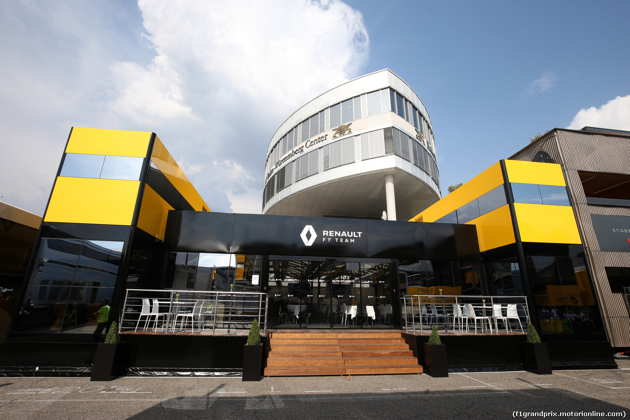 GP GERMANIA, 27.07.2019 - Prove Libere 3, Renault Hospitality