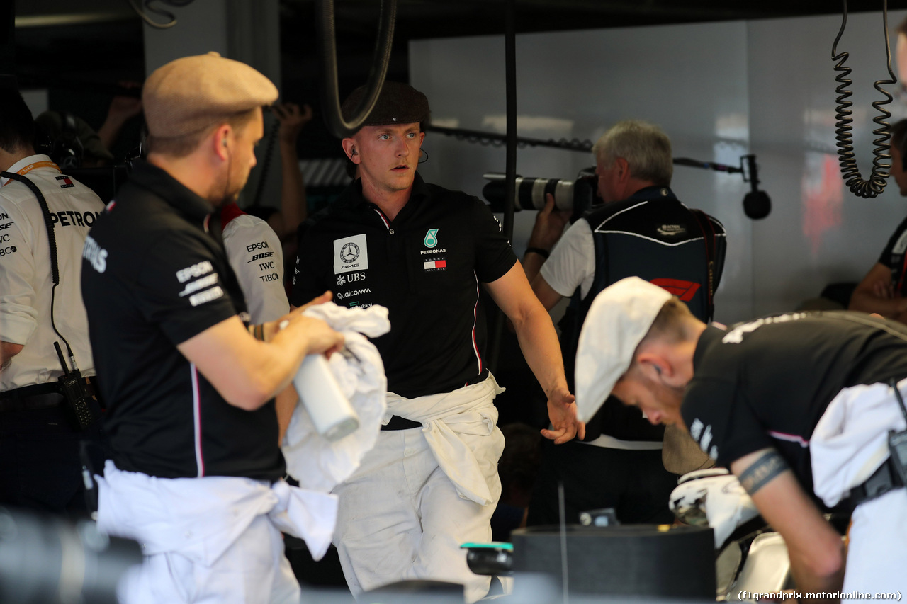 GP GERMANIA, 27.07.2019 - Prove Libere 3, Mercedes AMG F1 in vintage clothing