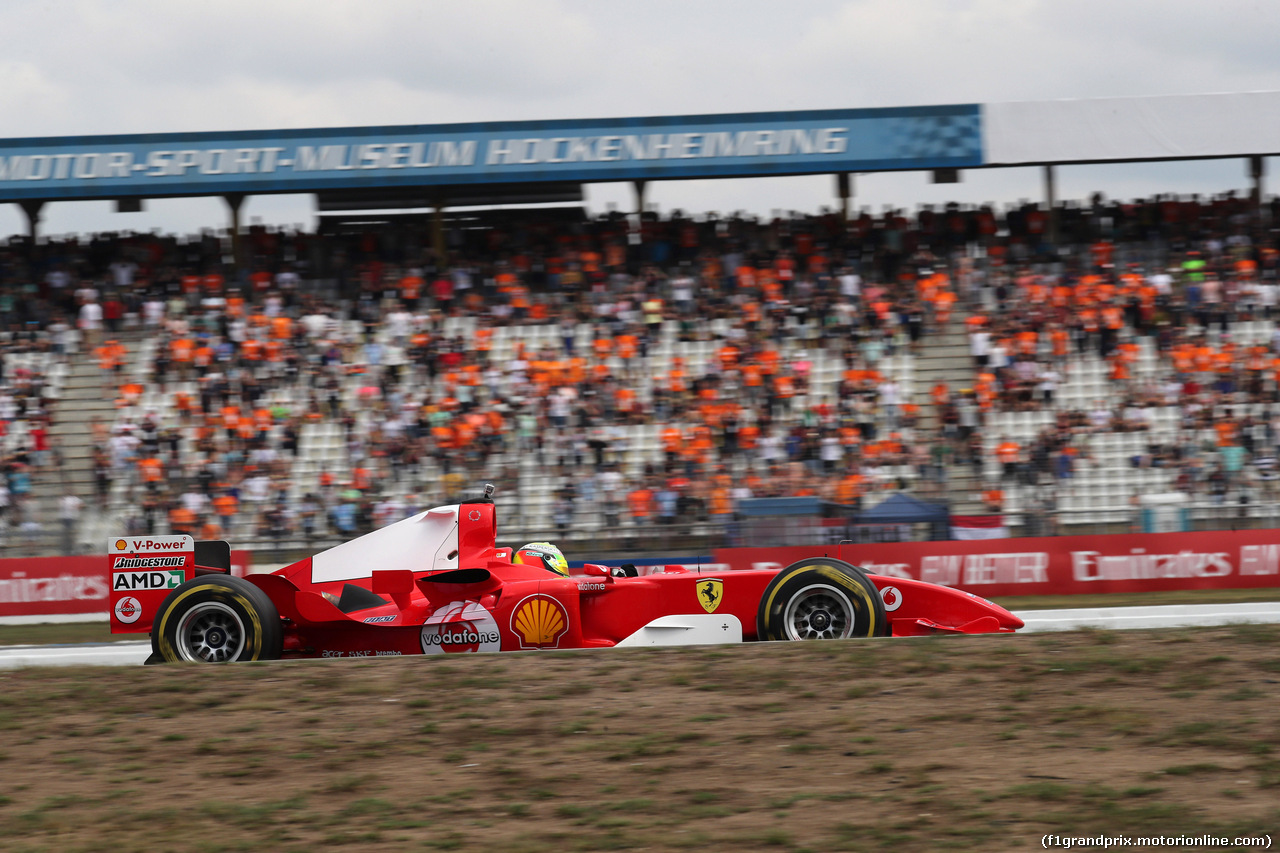 GP GERMANIA, 27.07.2019 - Mick Schumacher (GER) Ferrari Test Driver in the Ferrari F2003-GA driven by his father Michael Schumacher