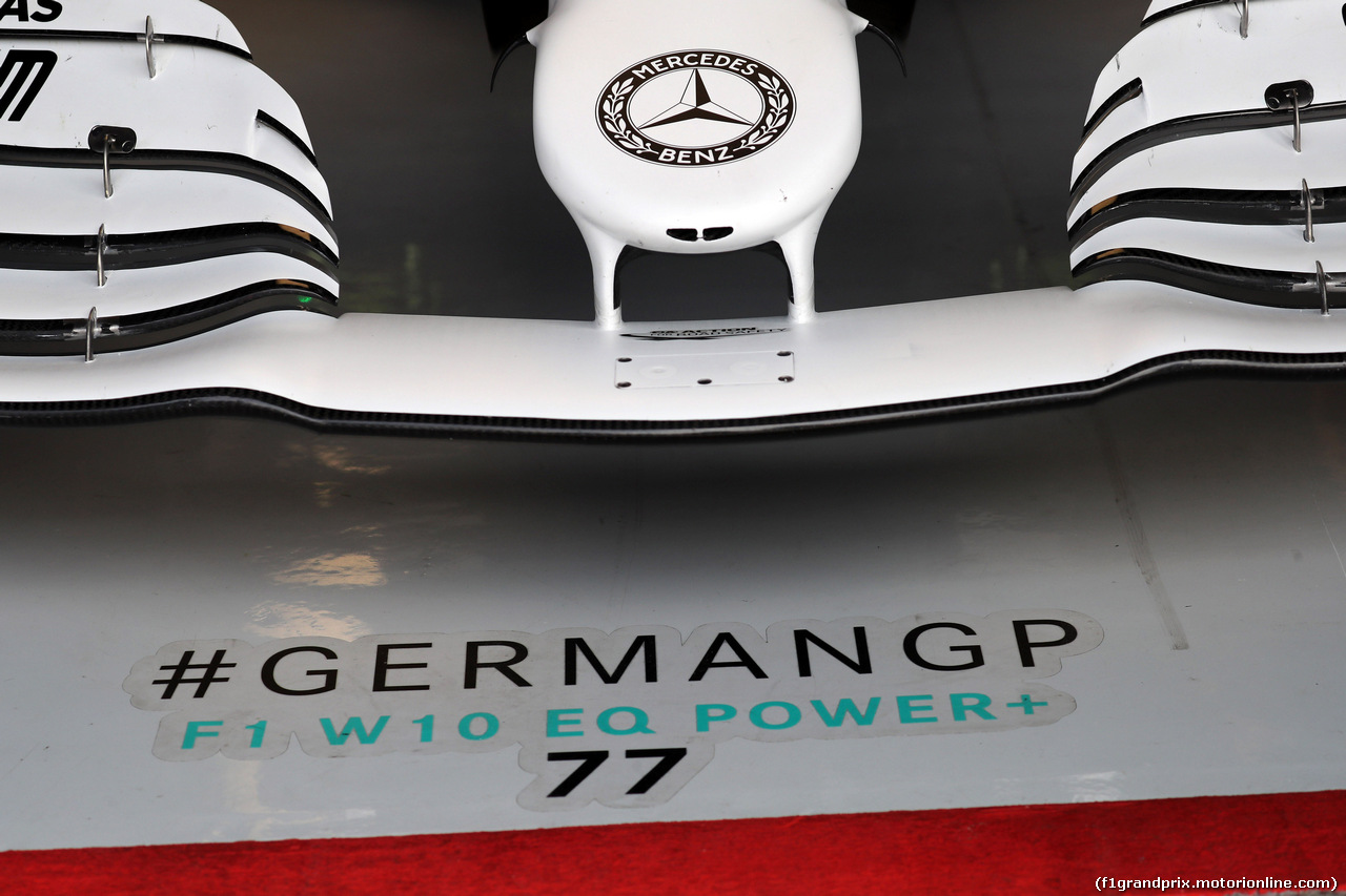 GP GERMANIA, 27.07.2019 - Prove Libere 3, Valtteri Bottas (FIN) Mercedes AMG F1 W010
