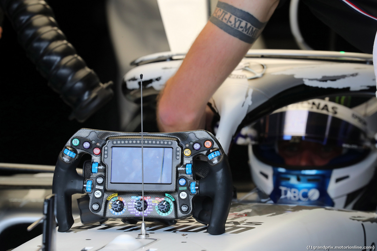 GP GERMANIA, 27.07.2019 - Prove Libere 3, The steering wheel of Valtteri Bottas (FIN) Mercedes AMG F1 W010
