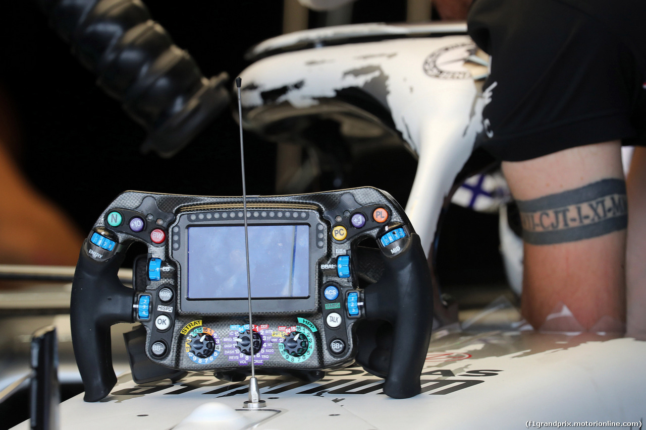 GP GERMANIA, 27.07.2019 - Prove Libere 3, The steering wheel of Mercedes AMG F1 W010