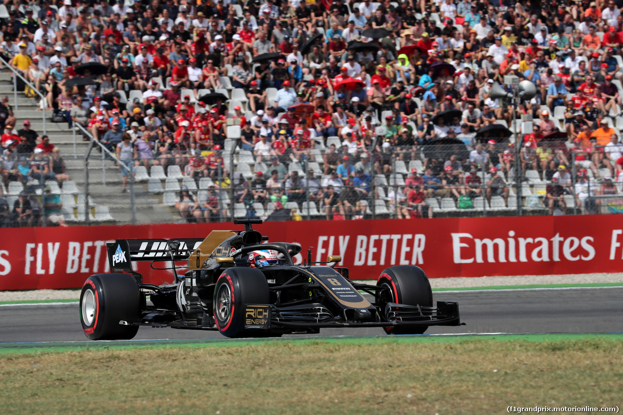 GP GERMANIA, 27.07.2019 - Qualifiche, Romain Grosjean (FRA) Haas F1 Team VF-19