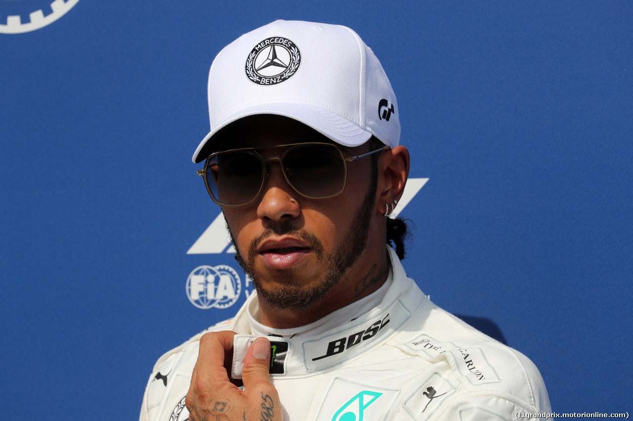 GP GERMANIA, 27.07.2019 - Qualifiche, Lewis Hamilton (GBR) Mercedes AMG F1 W10 pole position