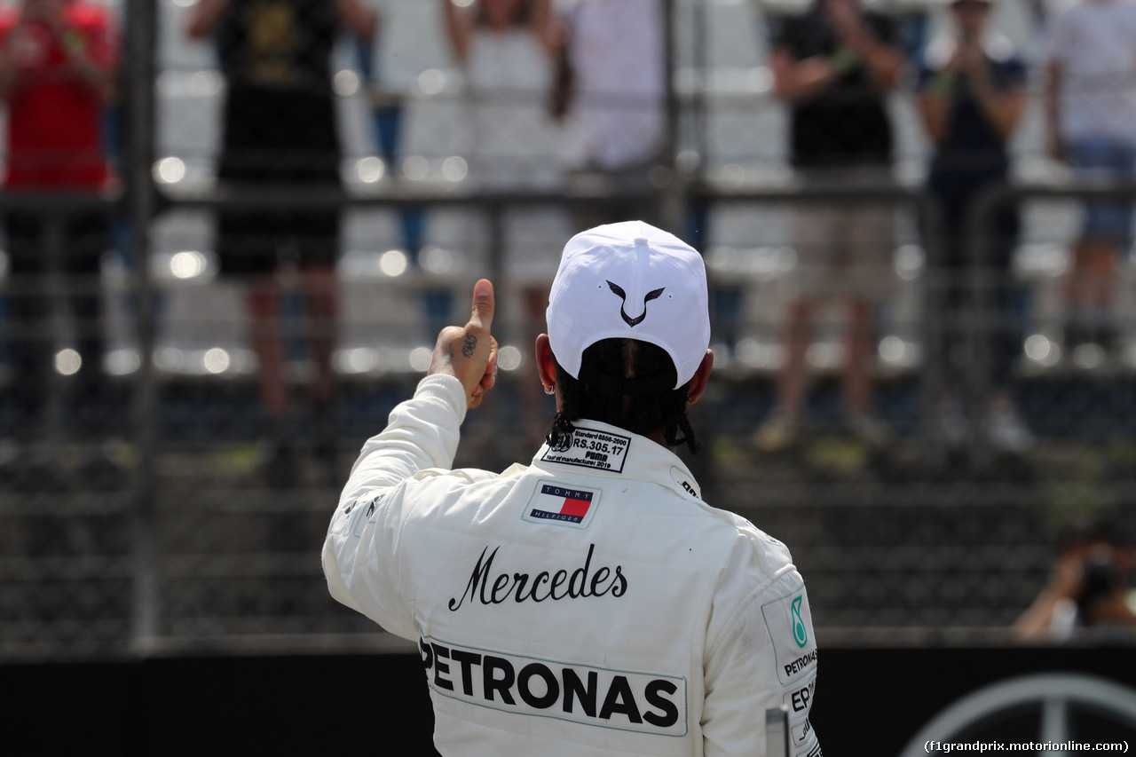 GP GERMANIA, 27.07.2019 - Qualifiche, Lewis Hamilton (GBR) Mercedes AMG F1 W10 pole position