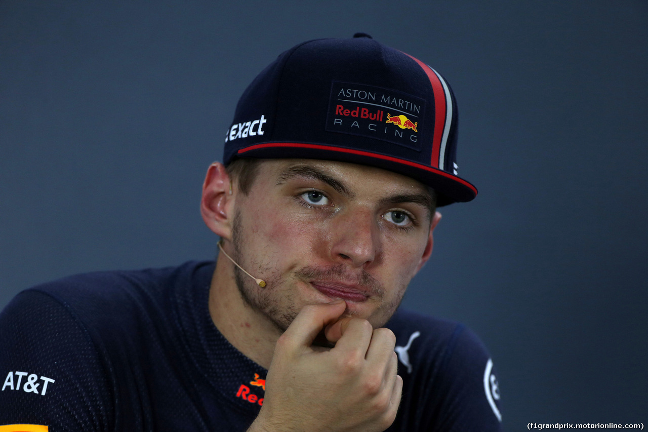 GP GERMANIA, 27.07.2019 - Qualifiche, Conferenza Stampa, Max Verstappen (NED) Red Bull Racing RB15
