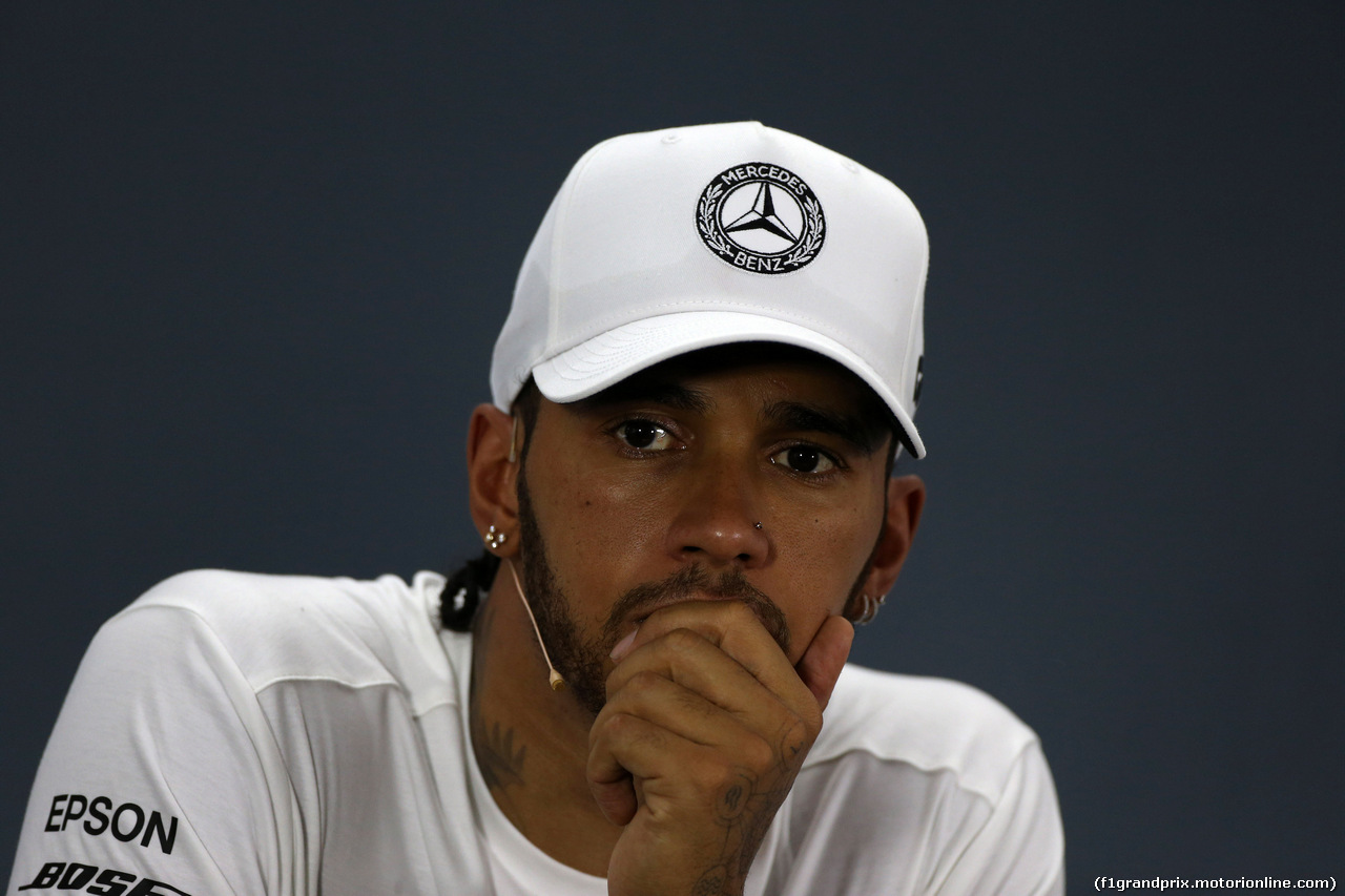 GP GERMANIA, 27.07.2019 - Qualifiche, Conferenza Stampa, Lewis Hamilton (GBR) Mercedes AMG F1 W10