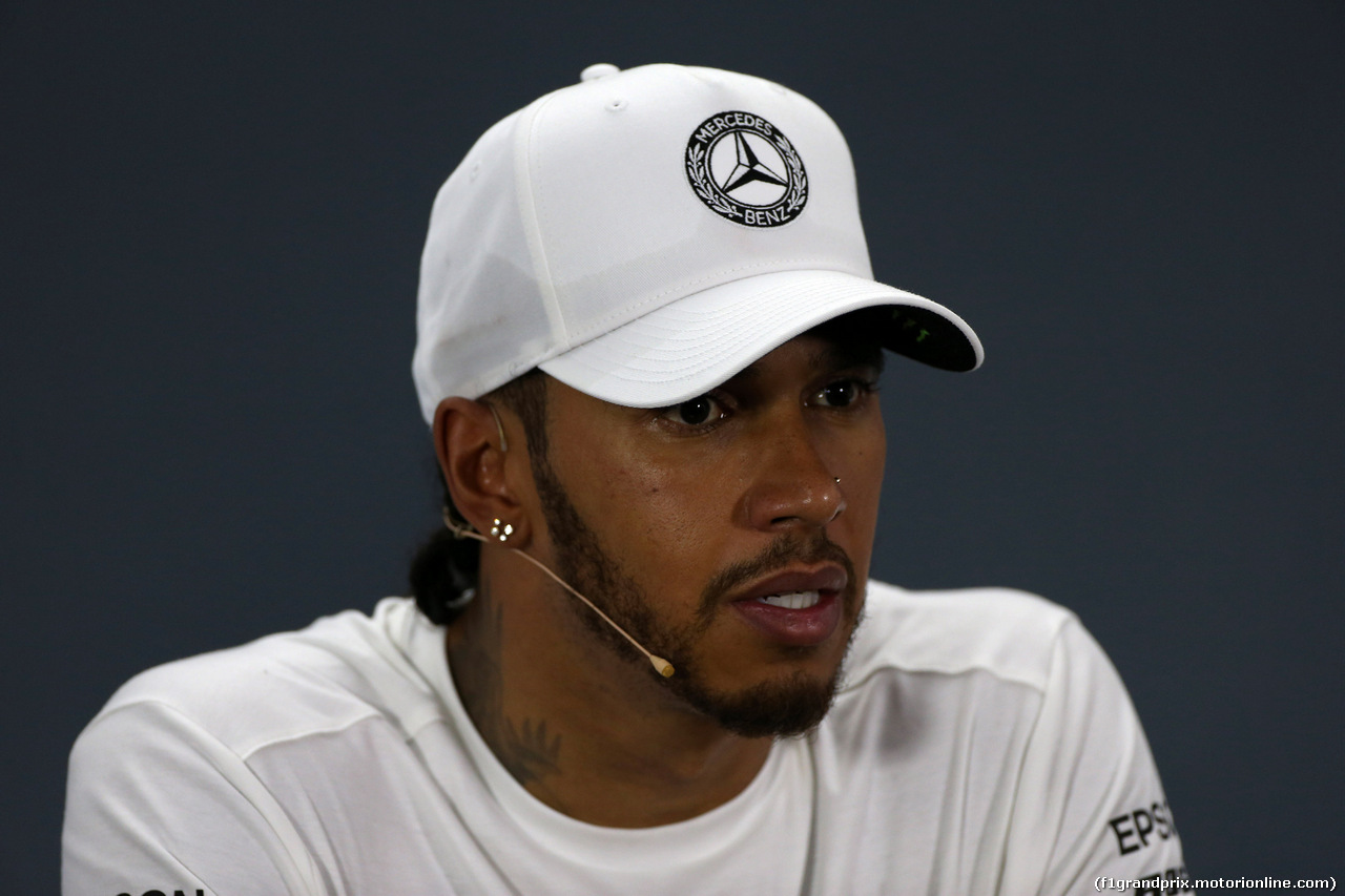 GP GERMANIA, 27.07.2019 - Qualifiche, Conferenza Stampa, Lewis Hamilton (GBR) Mercedes AMG F1 W10