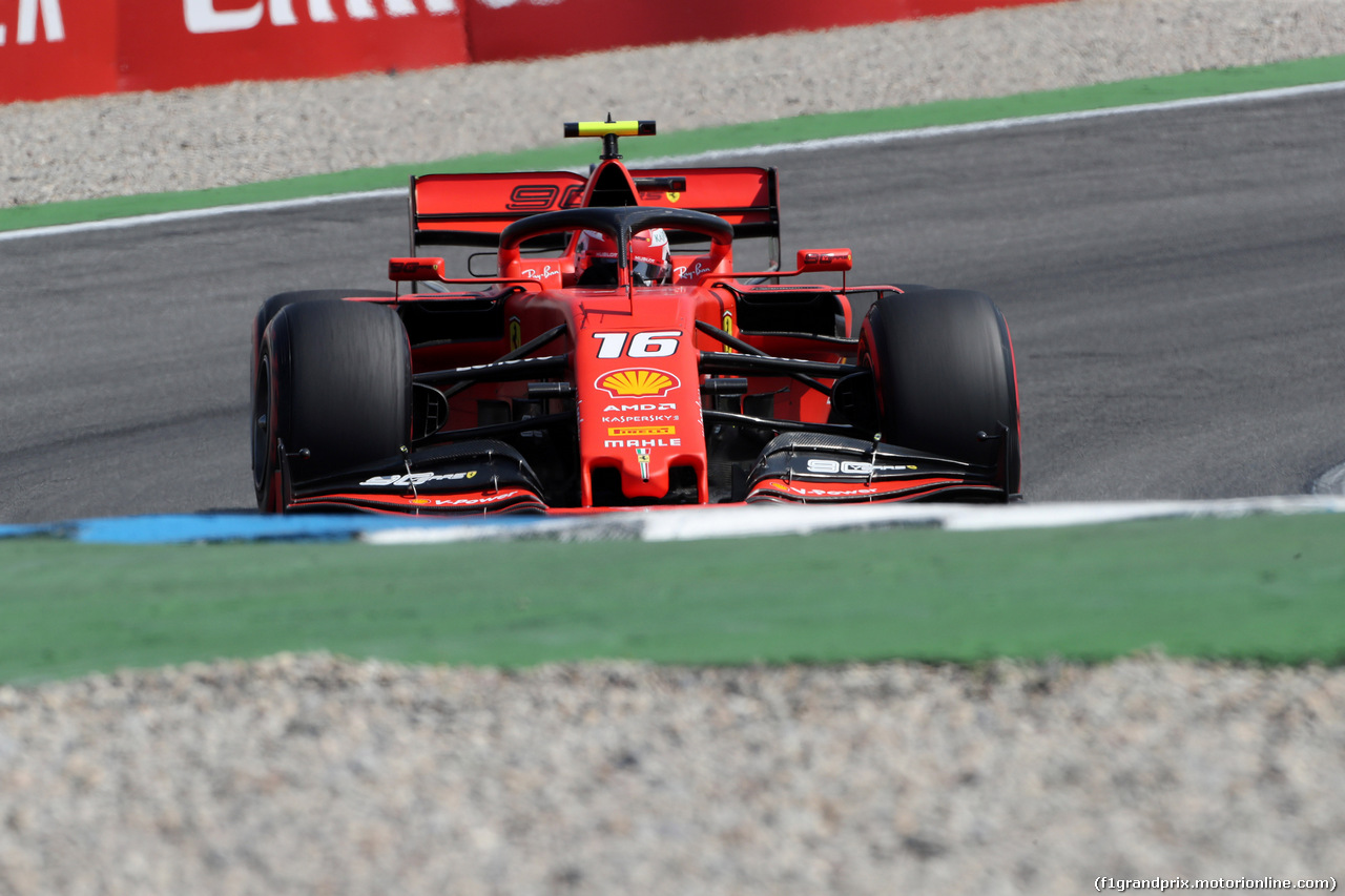 GP GERMANIA, 26.07.2019 - Prove Libere 1, Charles Leclerc (MON) Ferrari SF90