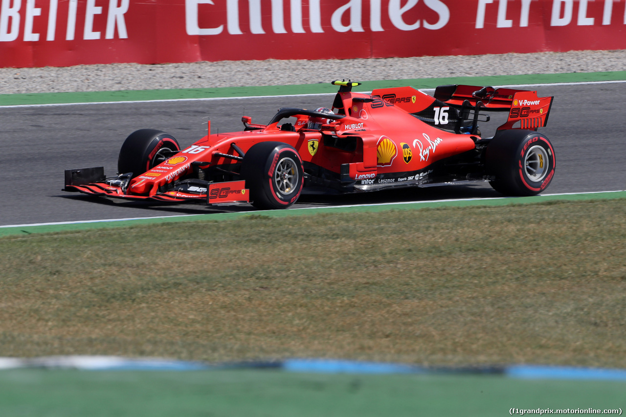 GP GERMANIA, 26.07.2019 - Prove Libere 1, Charles Leclerc (MON) Ferrari SF90