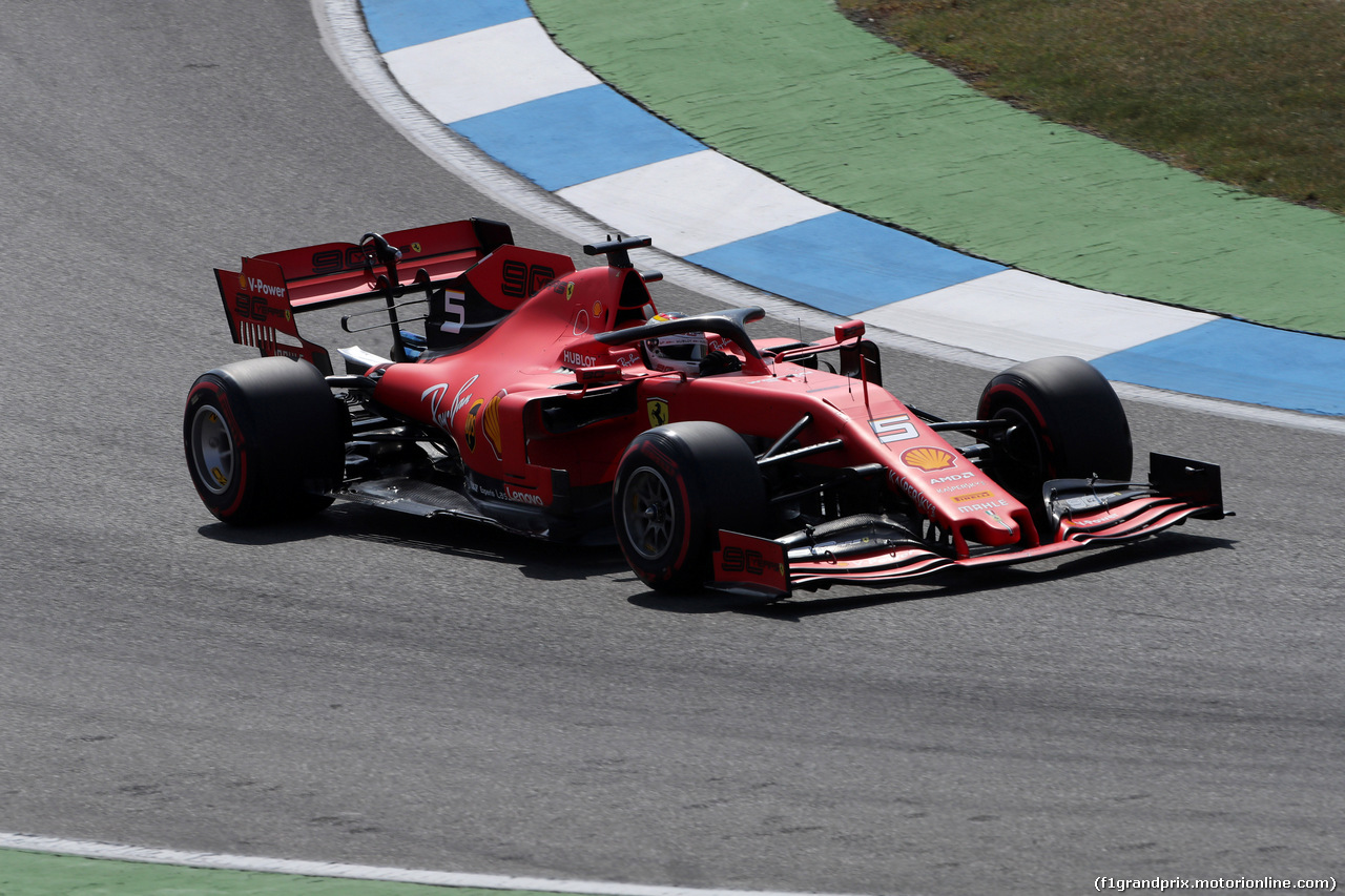 GP GERMANIA, 26.07.2019 - Prove Libere 1, Sebastian Vettel (GER) Ferrari SF90