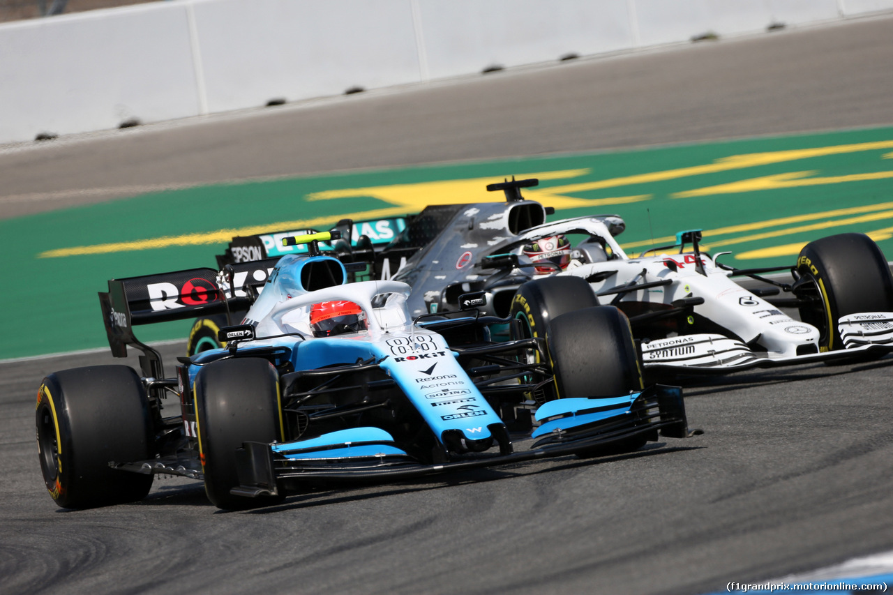 GP GERMANIA, 26.07.2019 - Prove Libere 2, Robert Kubica (POL) Williams Racing FW42 e Lewis Hamilton (GBR) Mercedes AMG F1 W10